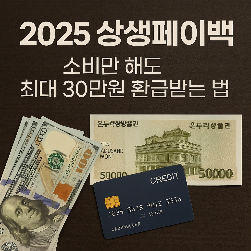 2025 상생페이백 신청 시작! 소비만 해도 최대 30만원 환급받는 법