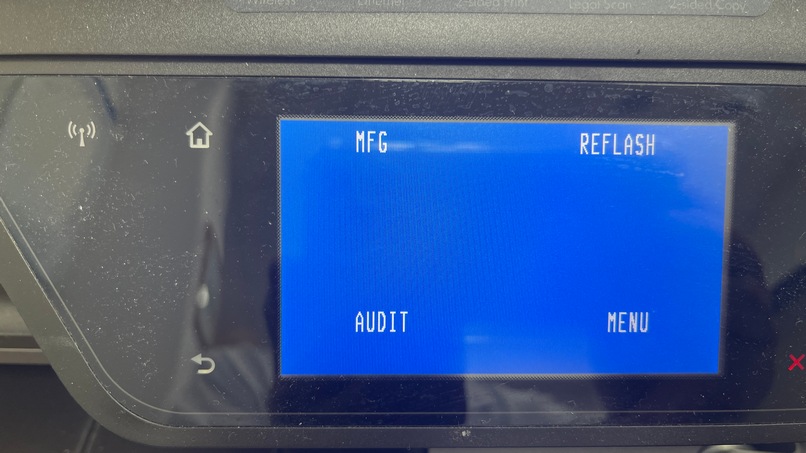 공장초기화 화면