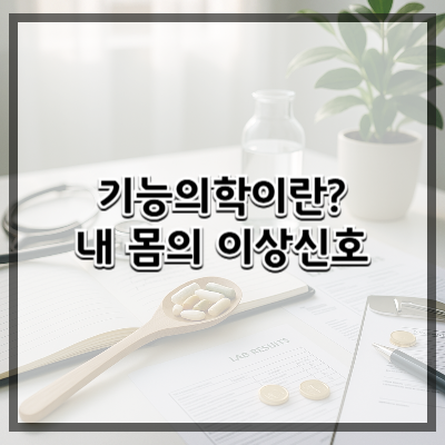 기능의학이란? 병원에선 못 찾는 내 몸의 이상 신호