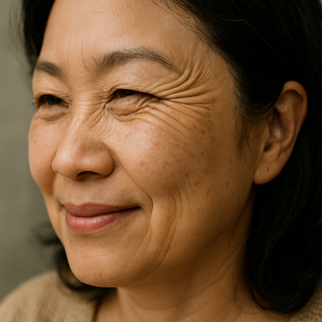 40대 여성의 눈가 주름