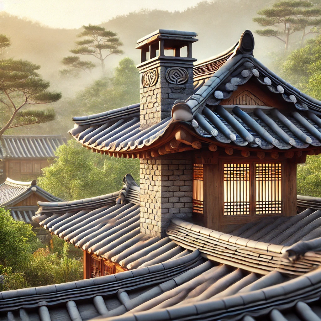 한옥의 굴뚝: 형태, 기능, 시공방법에 대한 글의 이해를 돕기 위한 사진