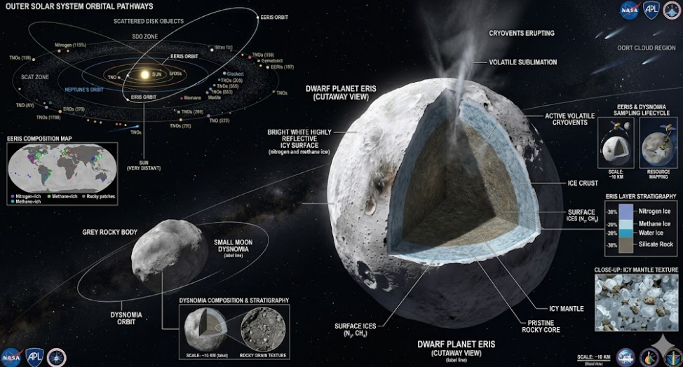 왜소행성 에리스와 위성 디스노미아