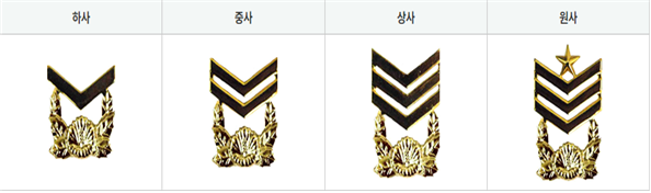 부사관 계급장