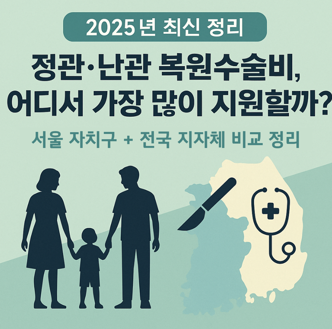 자치구별/지자체별 정&middot;난관 복원 완전 정리