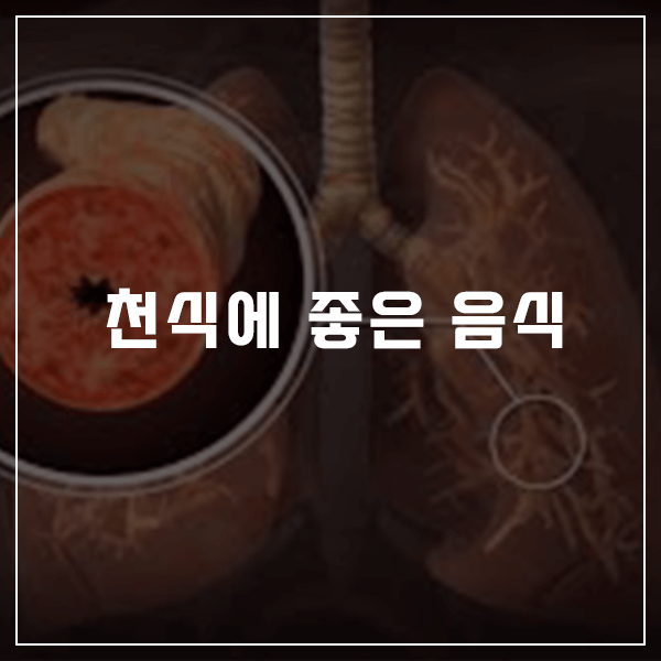 천식에 좋은 음식