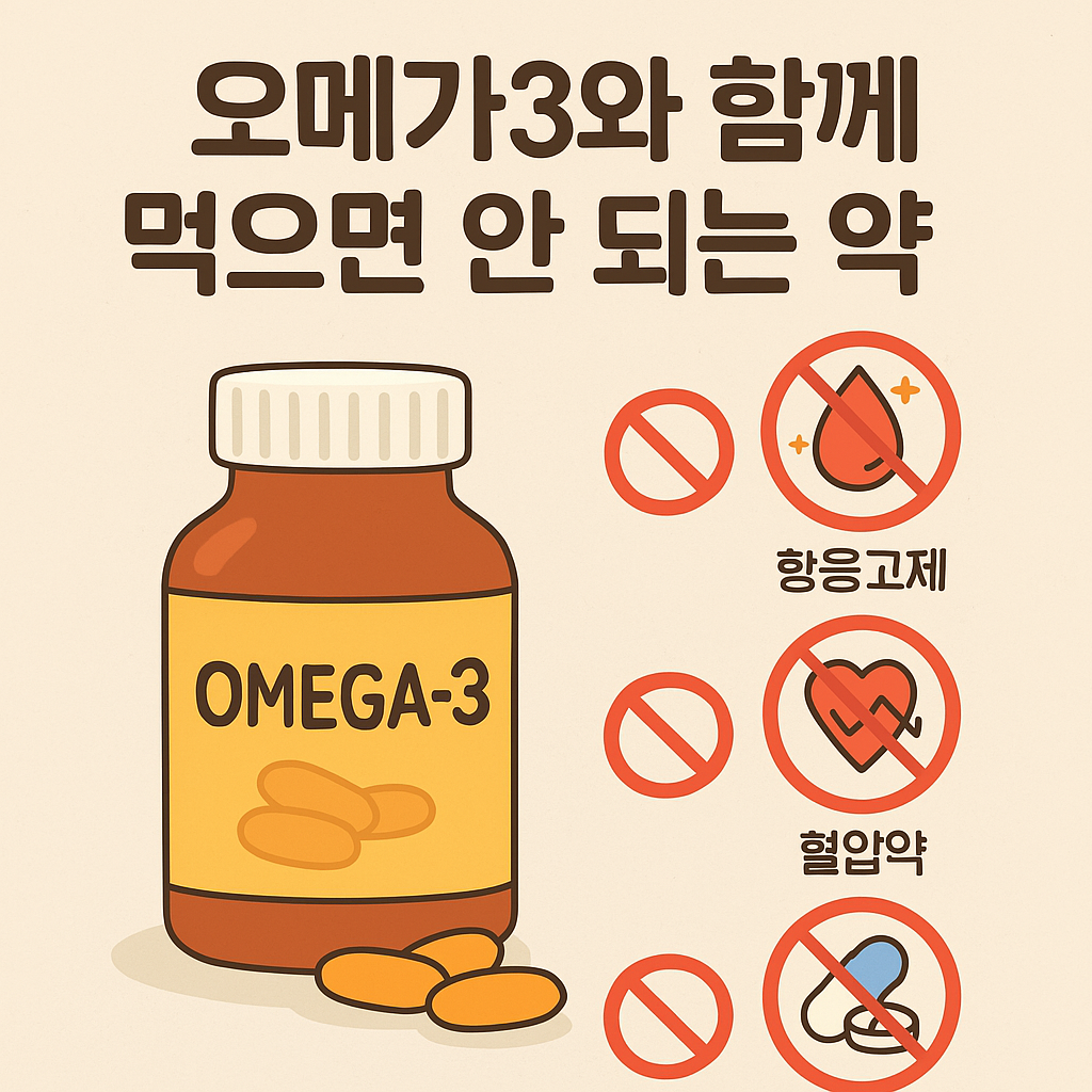 오메가3와 함께 먹으면 안되는약에대한 글 썸네일 이미지