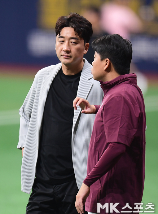 이택근 해설위원 야구장 방문 사진