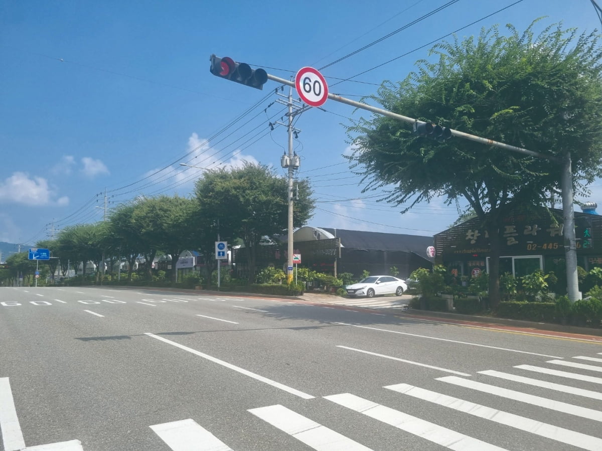 강남구 세곡동 소재 운전면허학원 인근.