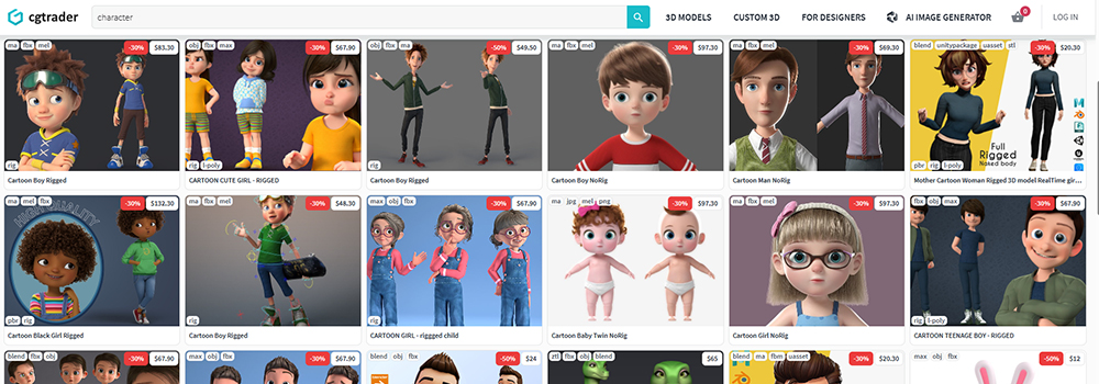 디지털 제품 판매 &ndash; 3D 모델 파일 제작 및 판매