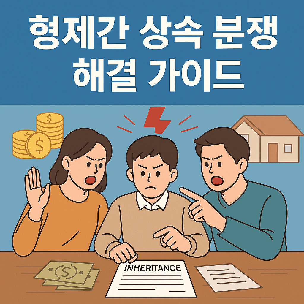 2025년 형제간 상속 분쟁 해결 가이드! 분쟁 배경, 법적 기준, 실제 사례, 조정과 협의, 예방 팁까지 한눈에 정리했습니다