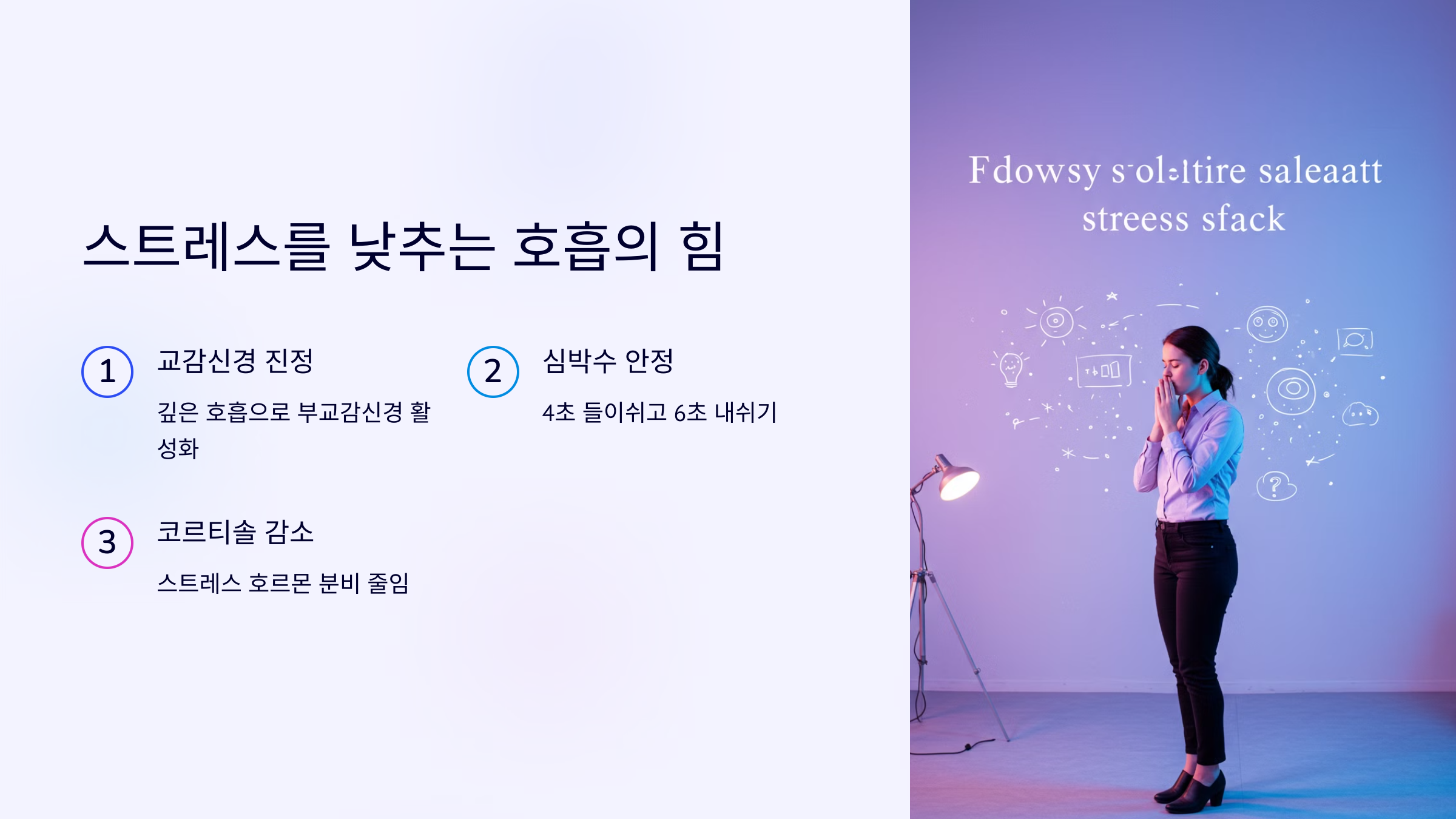 스트레스를 낮추는 호흡의 힘