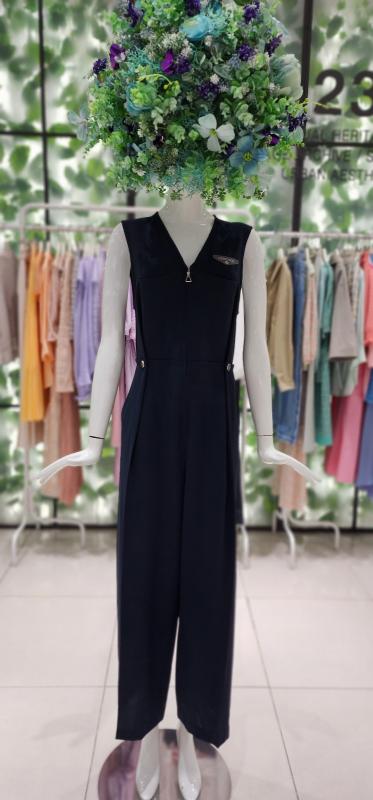 듀엘 와이트 밴딩 점프수트 NY D222MSE044