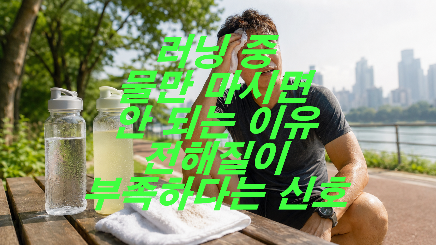 러닝 중 물만 마시면 안 되는 이유, 전해질이 부족하다는 신호