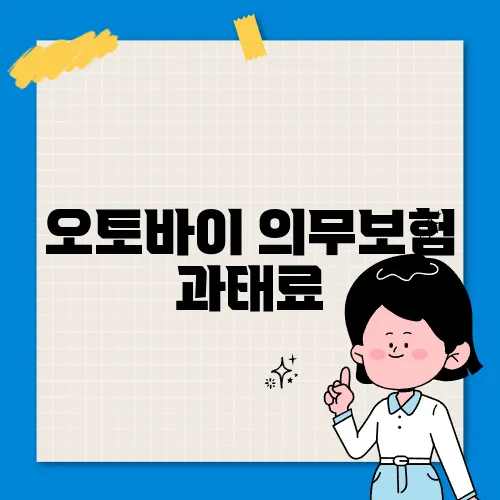 오토바이 의무보험 과태료