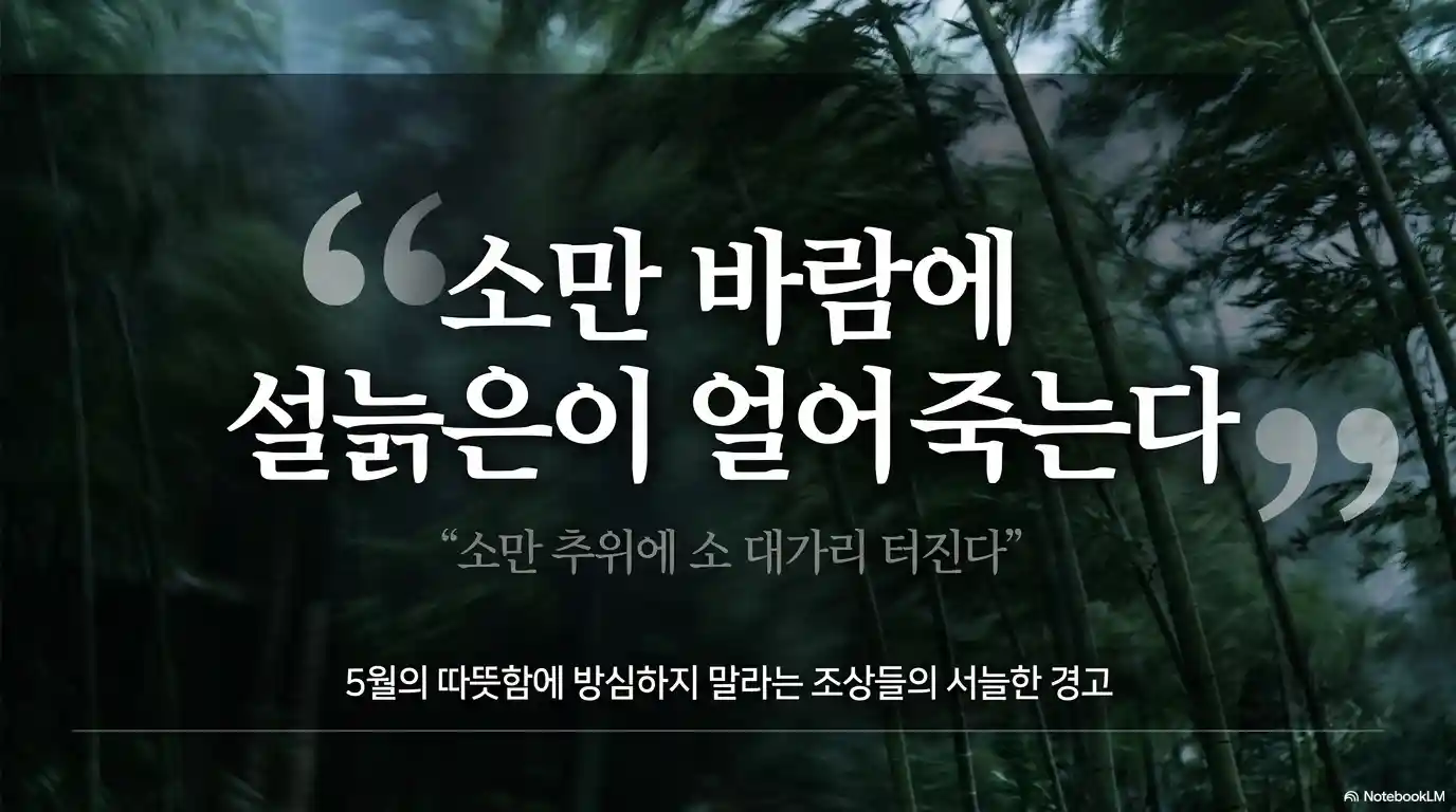 소만 절기와 관련된 속담