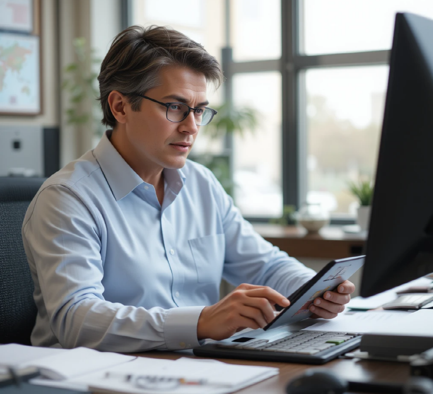 재취업을 위한 자격증 전산회계 자격증을 활용중인 오피스사진