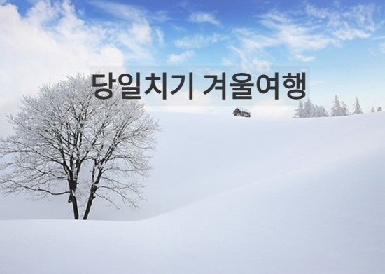 당일치기로 다녀오기 좋은 1월 국내 겨울 여행지 BEST 4 추천