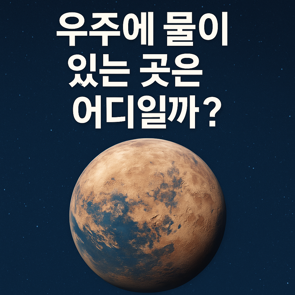 우주에 물이 있는 곳은 어디일까