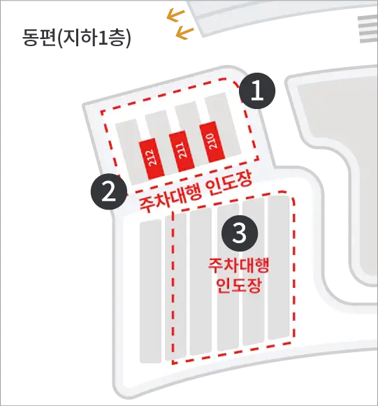 인천공항-제2여객터미널-주차대행-인도장-위치