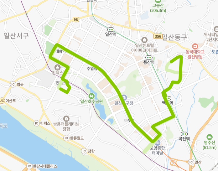 고양-83번-버스-노선-지도