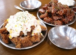 후라이드반-양념반