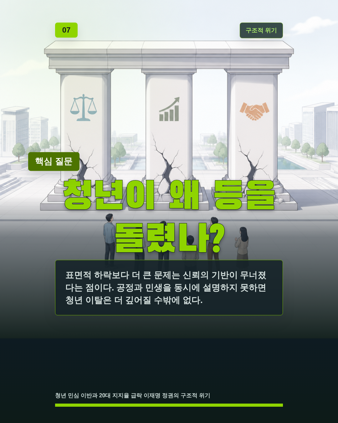 청년이 왜 등을 돌렸나?