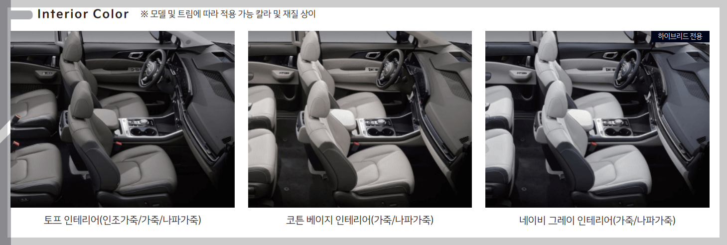 카니발 페이스 리프트 색상