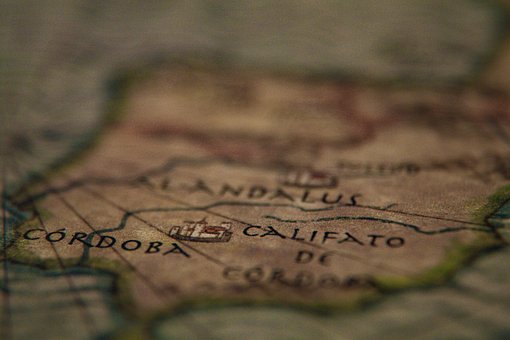 희곡의 배경인 코르도바 지도