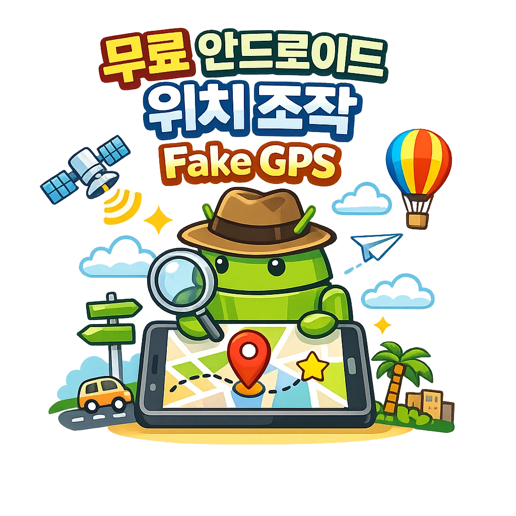 무료 안드로이드 위치 조작 앱 Fake GPS 설치 사용 방법