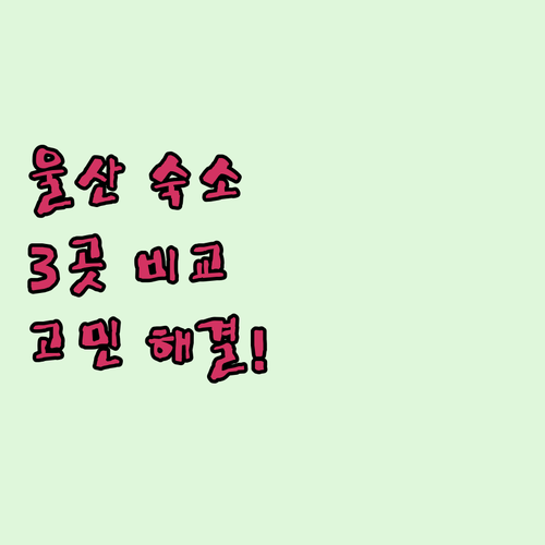 울산 여행 숙소 고민 끝! 토요코인,
