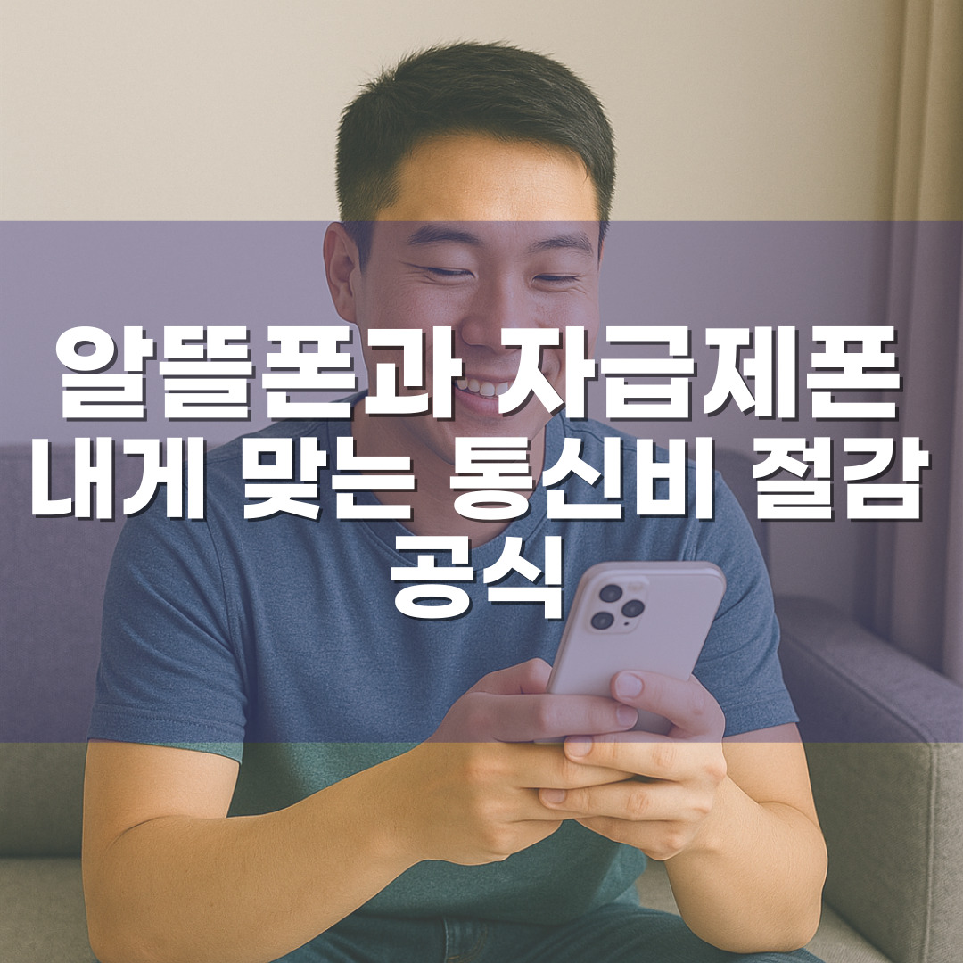 알뜰폰과 자급제폰의 진짜 차이 &ndash; 내게 맞는 통신비 절감 공식