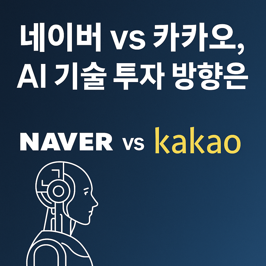 네이버 VS 카카오 AI 기술투자방향