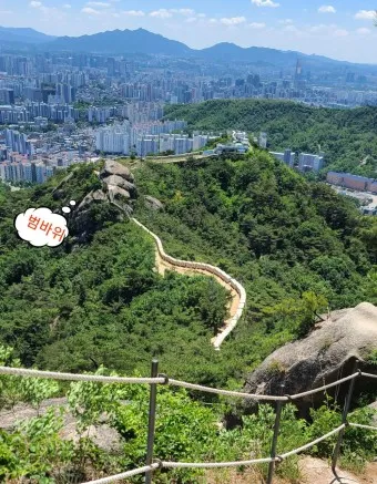 인왕산 등산코스 둘레길 숲속쉼터 기차바위 지도_9