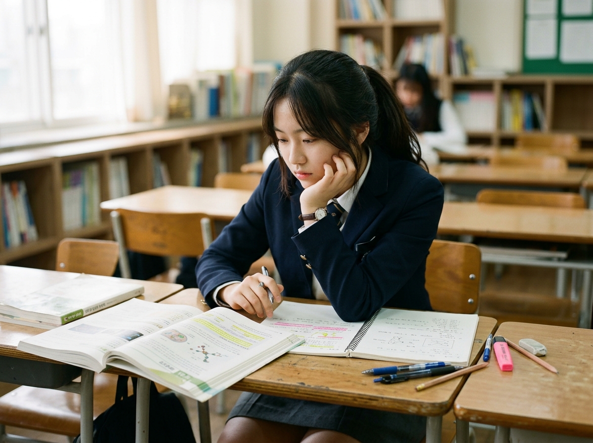 과학 학습 오답 분석을 고민하는 학생