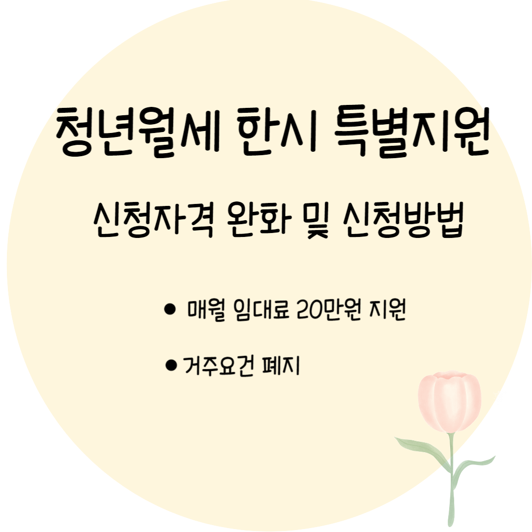 청년월세한시특별지원2차