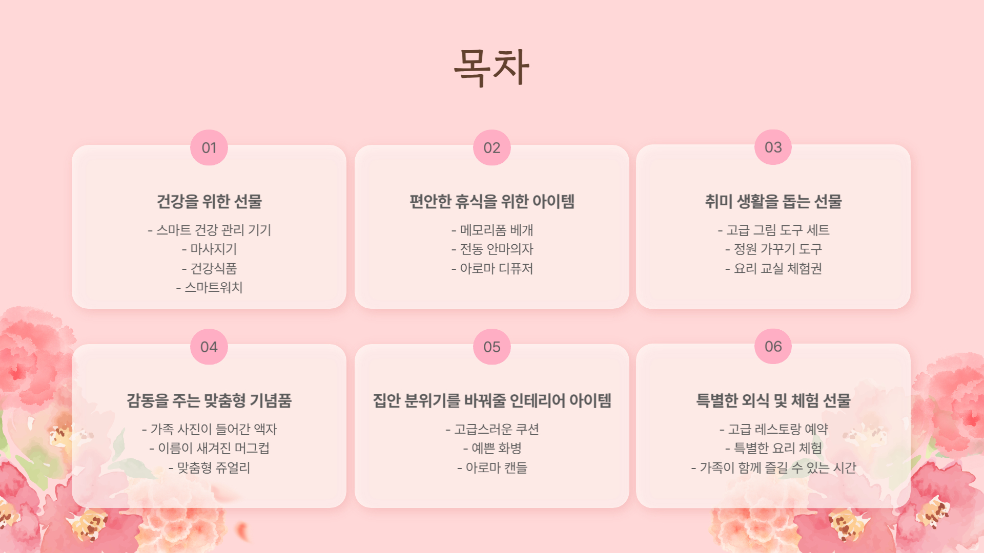 부모님을 위한 어버이날 선물 추천 가이드