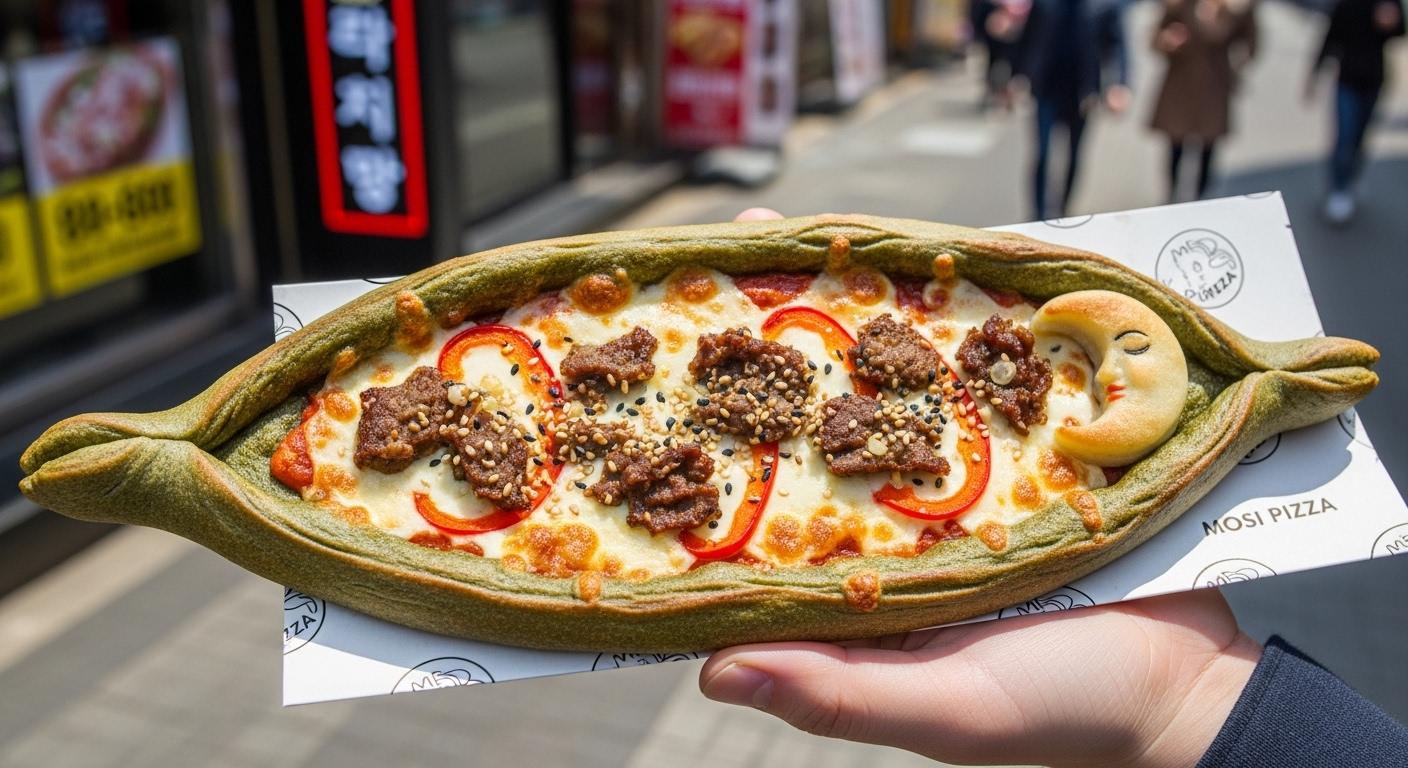 떠먹는 모시 송편 피자