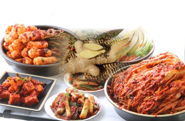 생강김치 사진