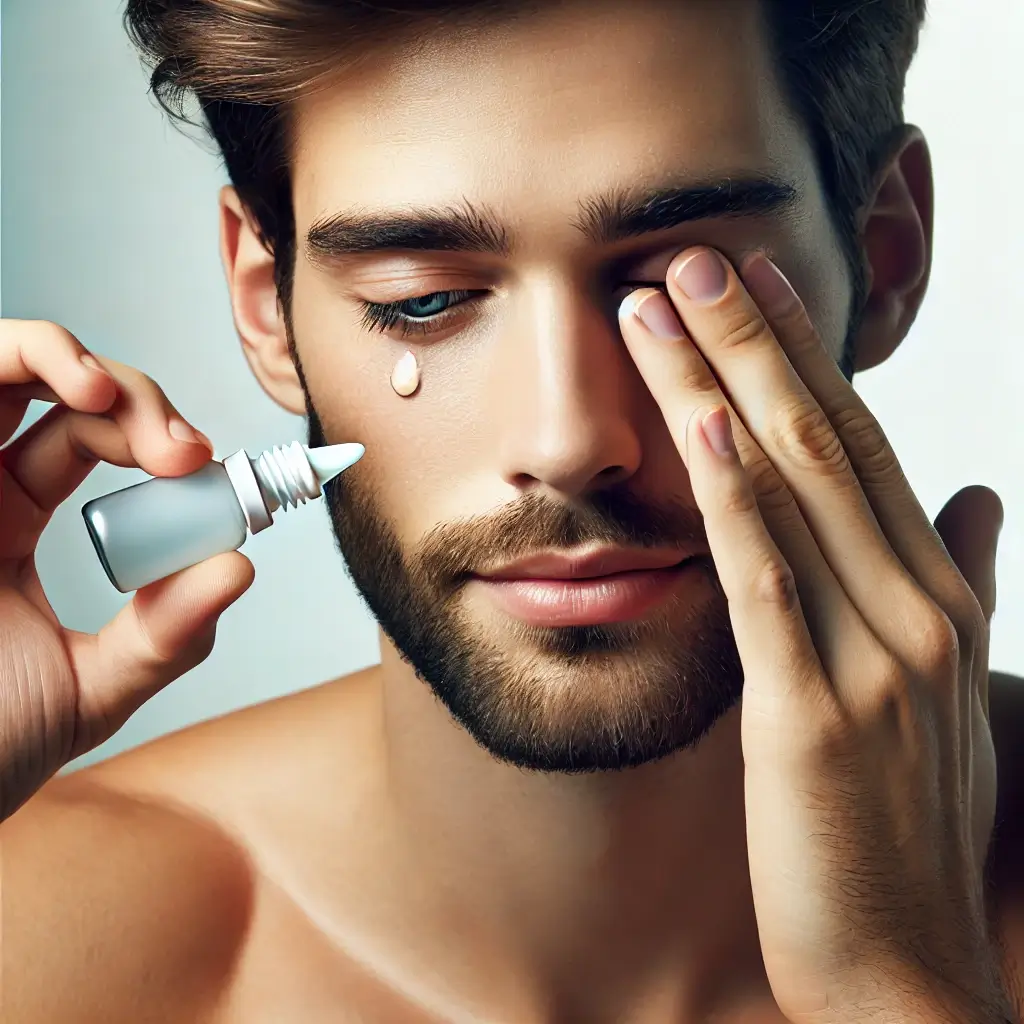 눈이-건조해-인공눈물을-넣는-남성