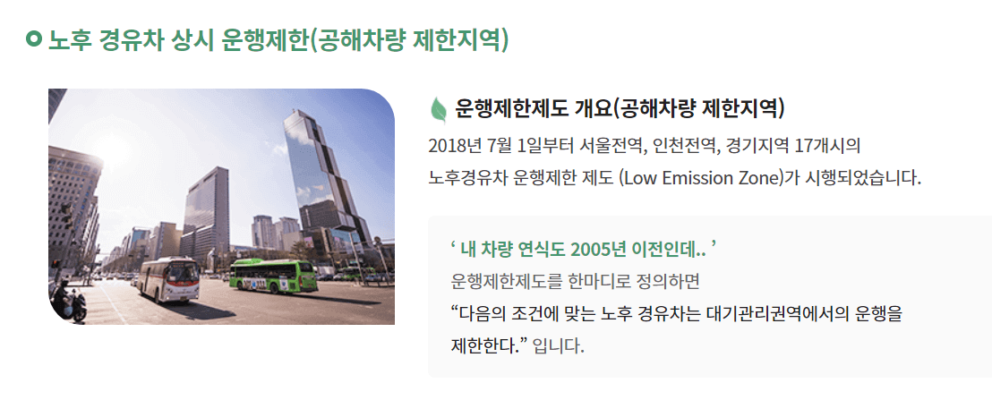 노후경유차폐차지원금 신청방법, 등급조회