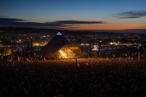 영국 글래스톤베리 음악 축제 관련 사진