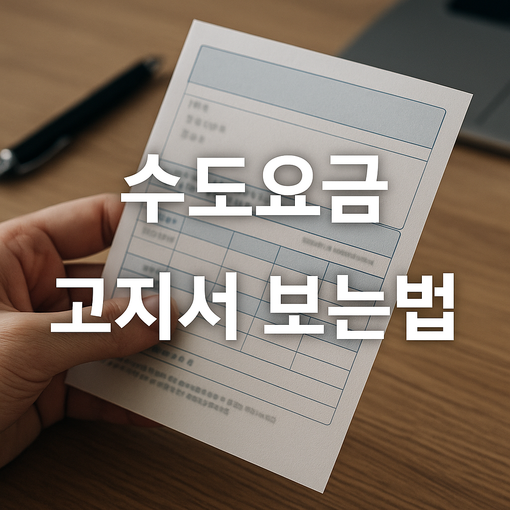 수도요금 조회부터 자동납부 신청까지