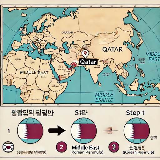 카타르 위치 지도 확인방법