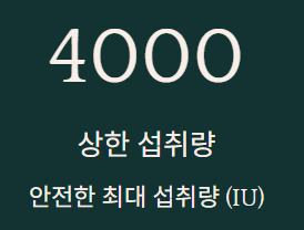 비타민d 하루권장량