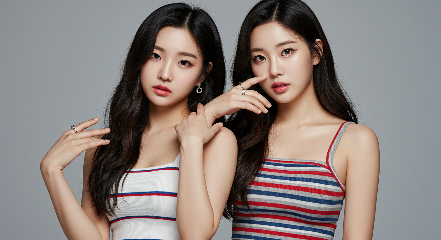 외모를 자랑하는 한국 여성들