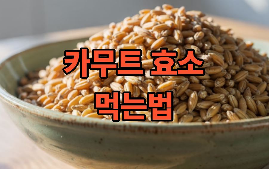 카무트 효소 먹는법