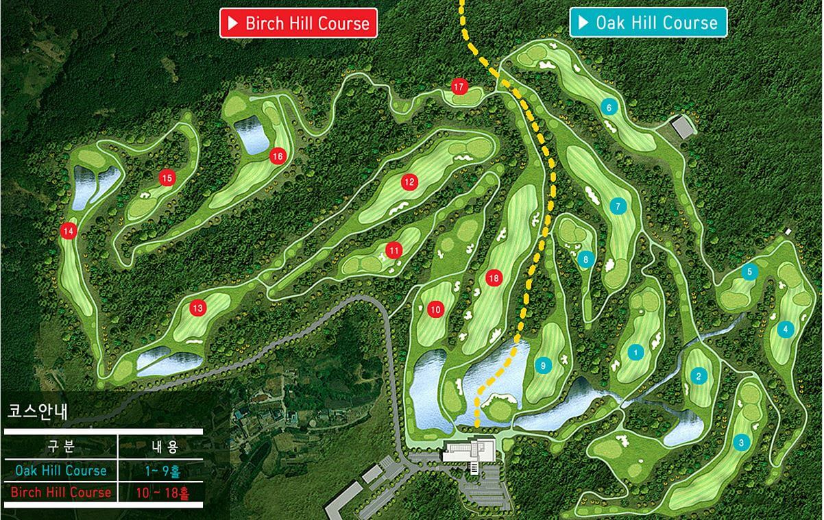 루나힐스 안성CC 코스도