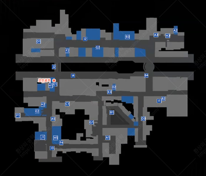 코인로커 소텐보리 위치 이미지