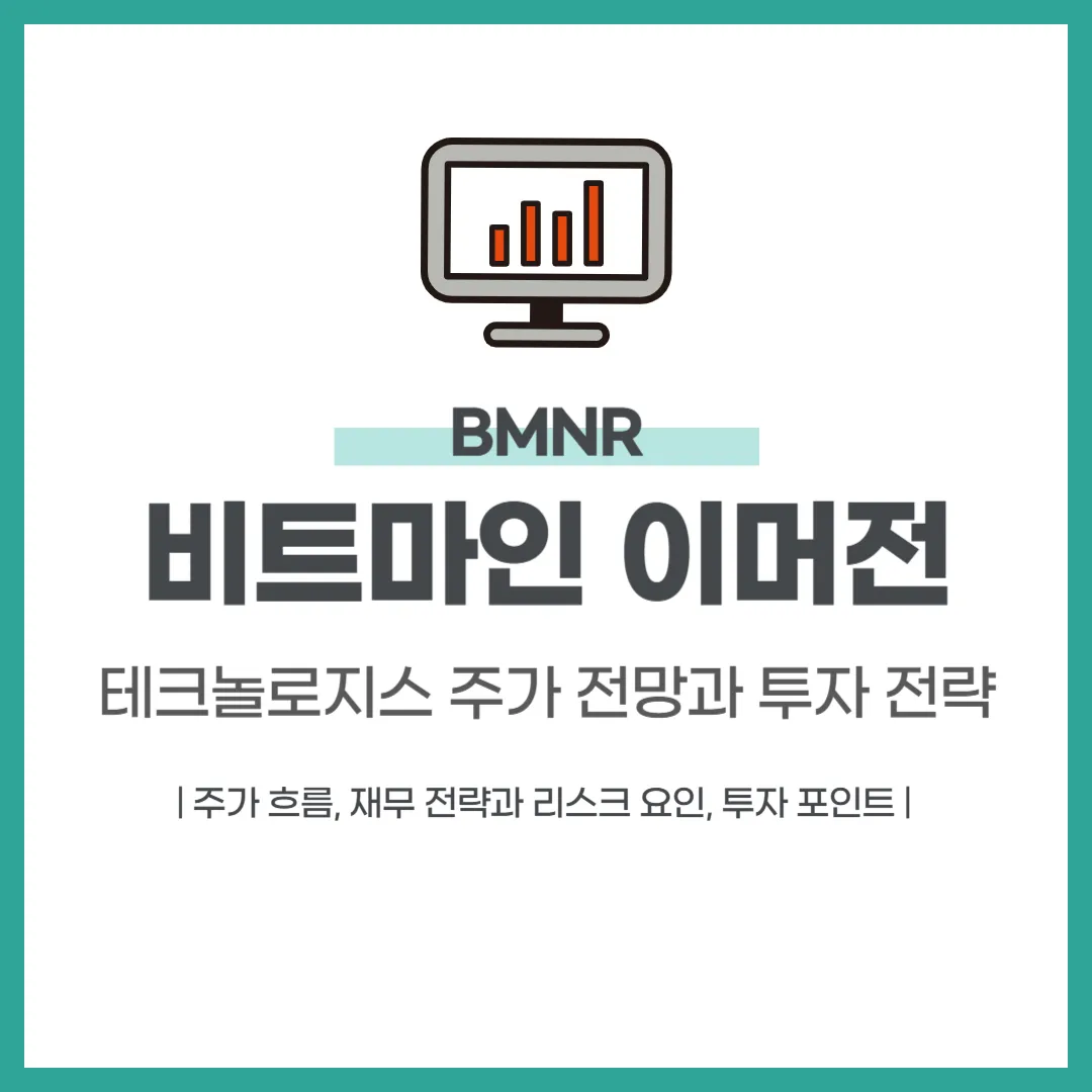 비트마인 이머전 테크놀로지스(BMNR) 주가 전망과 투자 전략