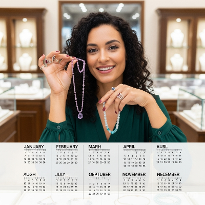 보석 탄생석 1~12월